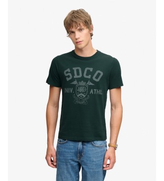 Superdry T-shirt gothique « Varsity » vert