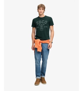 Superdry T-shirt gothique « Varsity » vert