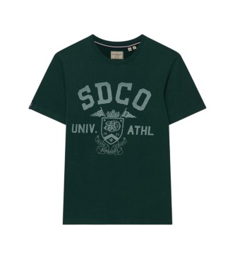 Superdry T-shirt gothique « Varsity » vert