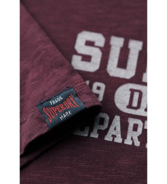 Superdry Camiseta grfica Athletic College lila