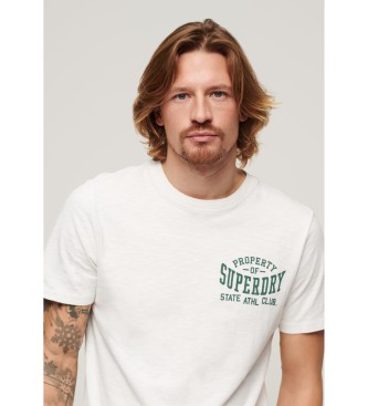 Superdry Athletic College Grafik-T-Shirt wei