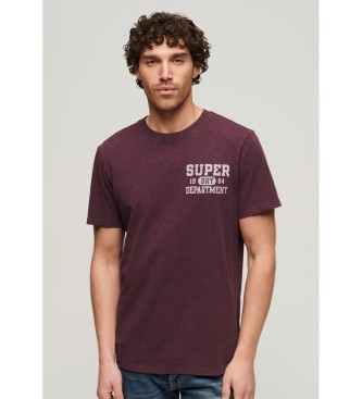 Superdry Camiseta Athletic College lila