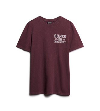 Superdry Athletic College T-shirt paars