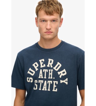 Superdry Athletic Essential graphic T-shirt navy