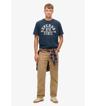 Superdry Athletic Essential graphic T-shirt navy