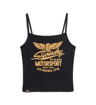 Superdry T-shirt grfica Retro Rocker preta