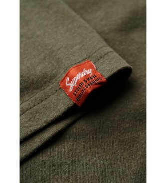Superdry Workwear grn grafisk T-shirt med flock