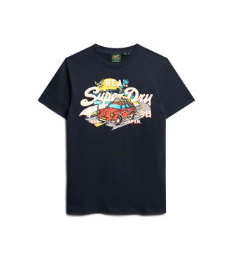 Superdry Grafična majica LA navy