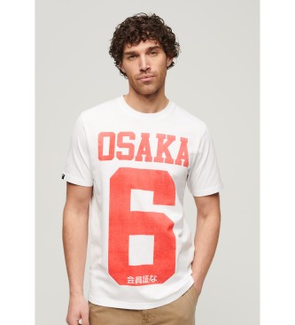 Superdry Osaka graphic T-shirt white