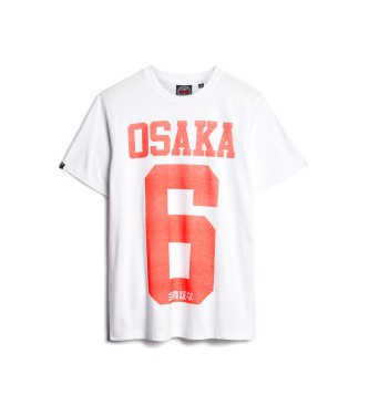 Superdry Osaka graphic T-shirt white