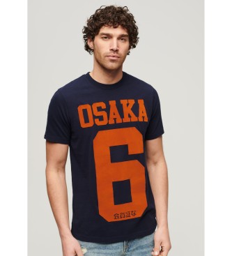 Superdry Camiseta grfica Osaka 6 marino