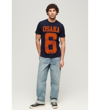 Superdry Camiseta grfica Osaka 6 marino