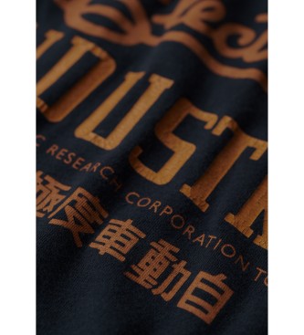 Superdry Ringer Workwear graphic T-shirt navy