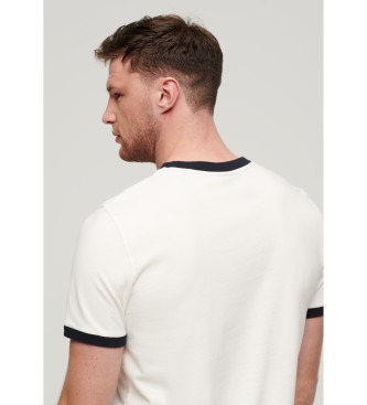 Superdry T-shirt graphique Ringer Workwear blanc