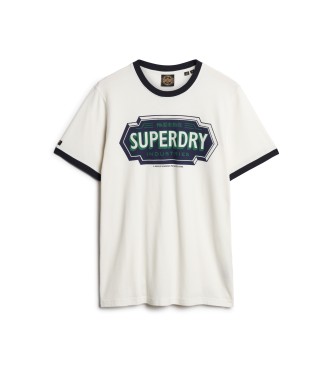 Superdry Ringer Workwear graphic T-shirt white