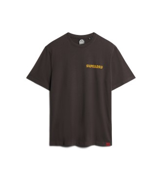 Superdry Loose graphic T-shirt with black tattoo motive