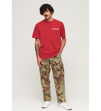 Superdry Loose graphic T-shirt with red tattoo motif