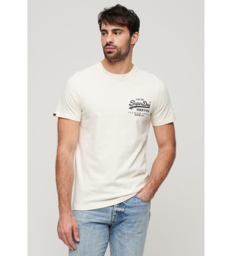 Superdry Camiseta grfica Tokyo blanco roto