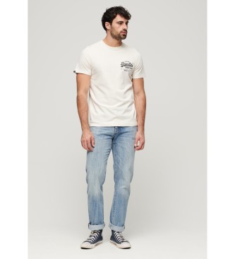 Superdry Camiseta grfica Tokyo blanco roto