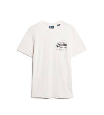 Superdry Camiseta grfica Tokyo blanco roto