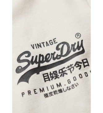 Superdry Camiseta grfica Tokyo blanco roto