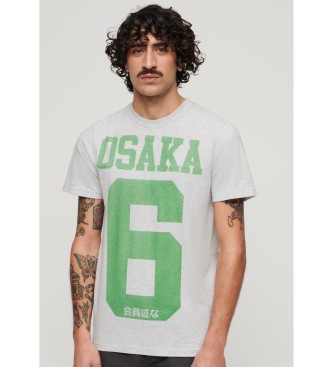 Superdry Koszulka Osaka 6 Standard szara w cętki
