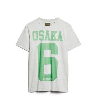 Superdry Camiseta jaspeada Osaka 6 Standard gris