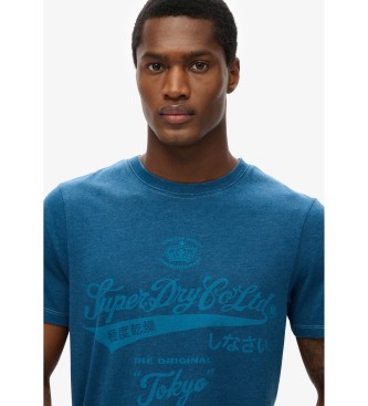 Superdry Gewaschenes T-Shirt in legerer Passform Workwear blau