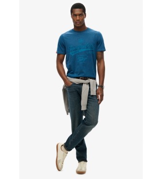 Superdry Gewaschenes T-Shirt in legerer Passform Workwear blau