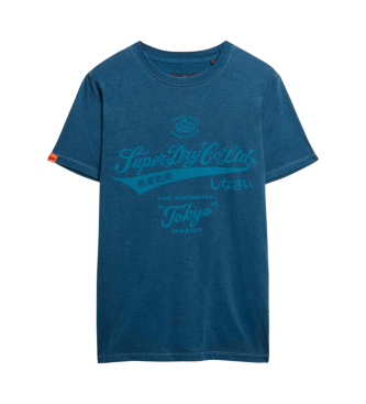 Superdry Gewaschenes T-Shirt in legerer Passform Workwear blau