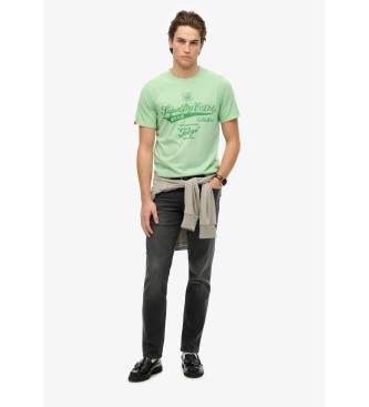 Superdry Grn gewaschenes T-Shirt in lockerer Passform von Workwear