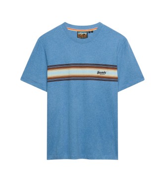Superdry T-shirt Outdoor Stripe Logo bleu