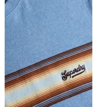 Superdry T-shirt Outdoor Stripe Logo bleu