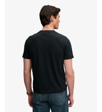 Superdry Black Outdoor Stripe Logo T-shirt