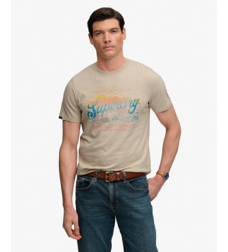 Superdry Outdoors Mountain beige t-shirt
