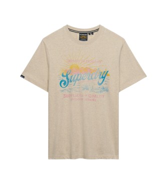 Superdry Outdoors Mountain beige t-shirt