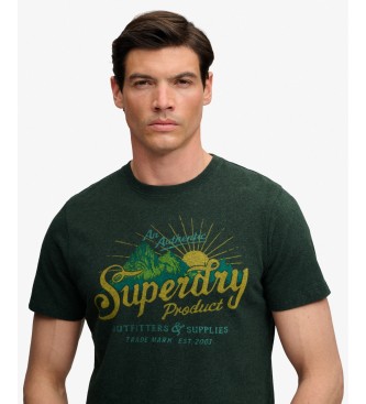 Superdry T-shirt Outdoors Mountain vert