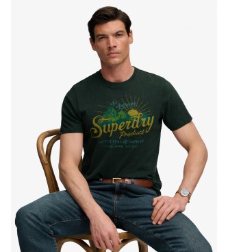 Superdry T-shirt Outdoors Mountain vert