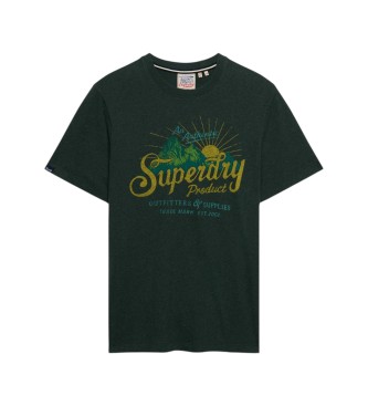 Superdry T-shirt Outdoors Mountain vert