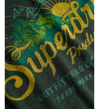 Superdry T-shirt Outdoors Mountain vert