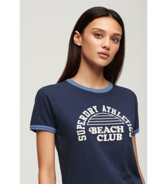 Superdry Ringer Athletic Essentials T-shirt marine