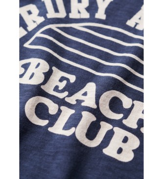 Superdry T-shirt con suoneria blu navy Athletic Essentials