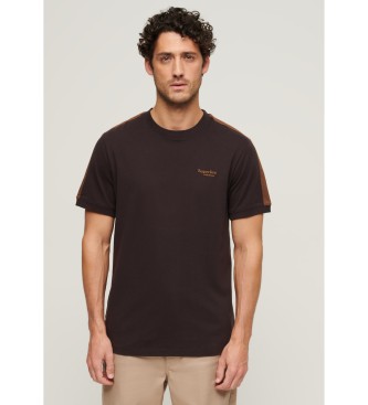 Superdry Retro Kurzarm-Logo-T-Shirt Essential braun