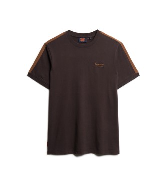 Superdry Retro Kurzarm-Logo-T-Shirt Essential braun