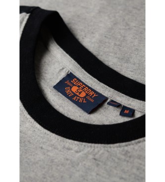 Superdry Retro koszulka z krótkim rękawem i logo Essential szara