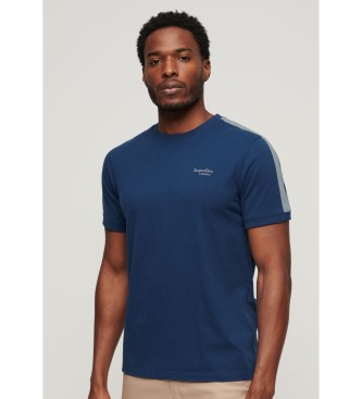 Superdry Retro kortrmad t-shirt med logotyp Essential Navy