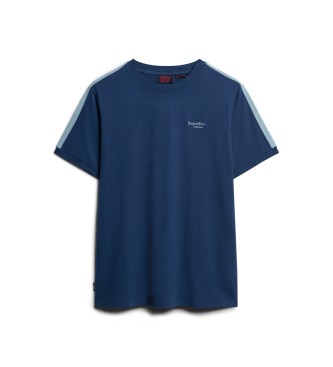 Superdry Retro koszulka z krótkim rękawem i logo Essential Navy