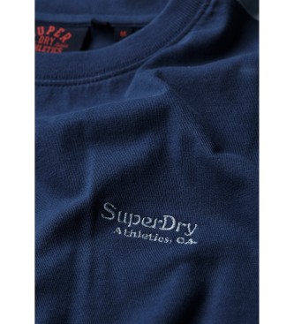 Superdry T-shirt de manga curta com logtipo Retro Essential Navy