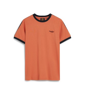 Superdry Retro logo t-shirt met korte mouwen Essential oranje