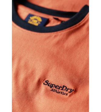 Superdry T-shirt rtro  manches courtes avec logo Essentiel orange